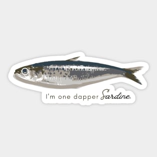 Dapper Sardine Sticker